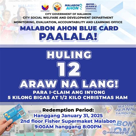 Paalala sa mga Malabon Ahon Blue .